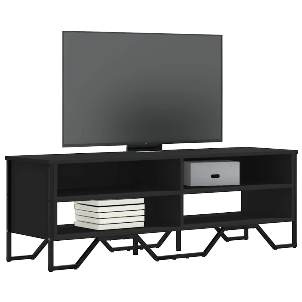 TV ormarić crni 122 x 34 x 41 cm od konstruiranog drva