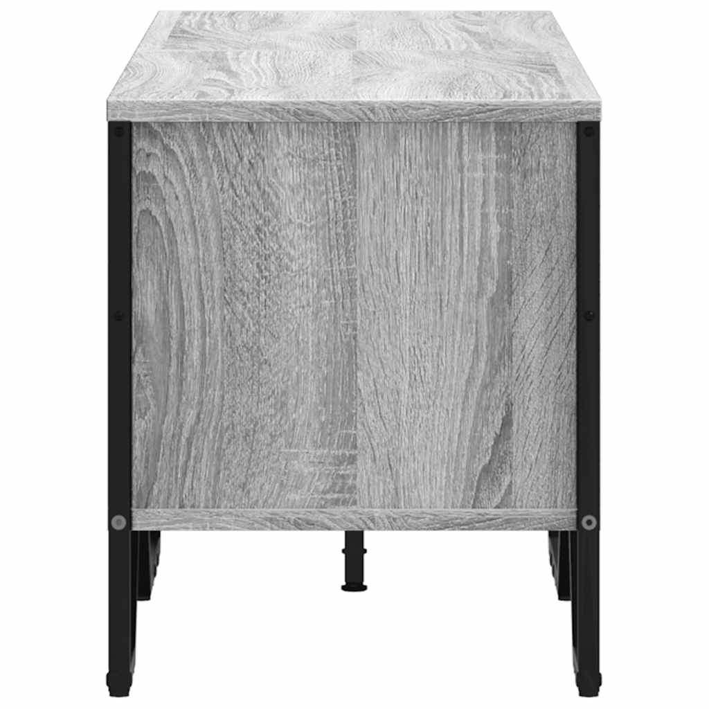 TV ormarić siva boja hrasta 122 x 34 x 41 cm konstruirano drvo