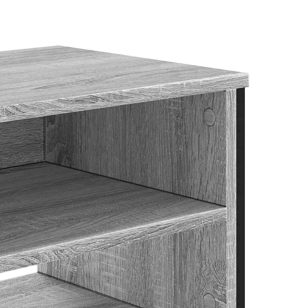 TV ormarić siva boja hrasta 122 x 34 x 41 cm konstruirano drvo