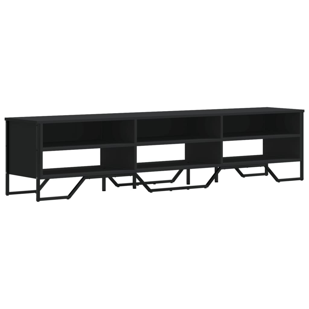 TV ormarić crni 180x34x41 cm od konstruiranog drva