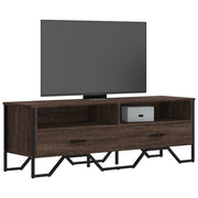 TV ormarić smeđa boja hrasta 122 x 34 x 41 cm konstruirano drvo