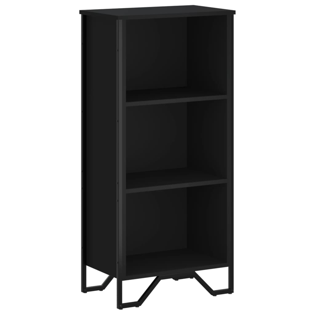 Regal za knjige crni 50 x 31 x 106 cm od konstruiranog drva