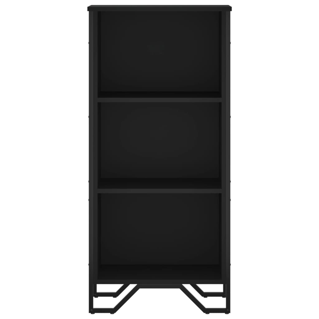 Regal za knjige crni 50 x 31 x 106 cm od konstruiranog drva