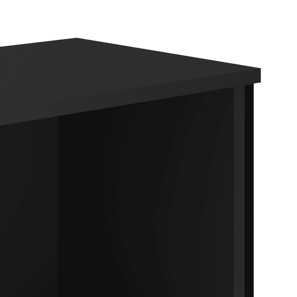 Regal za knjige crni 50 x 31 x 106 cm od konstruiranog drva
