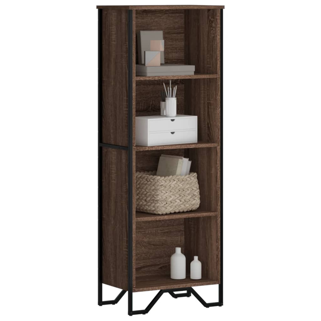 Regal za knjige boja hrasta 50x31x137,5 cm konstruirano drvo