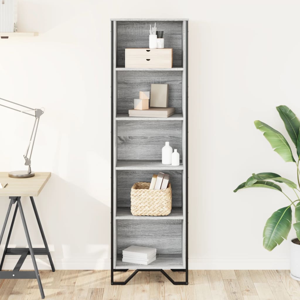 Regal za knjige boja hrasta 50x31x169 cm konstruirano drvo