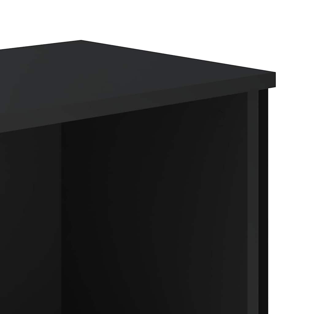 Regal za knjige crni 80x31x137,5 cm konstruirano drvo