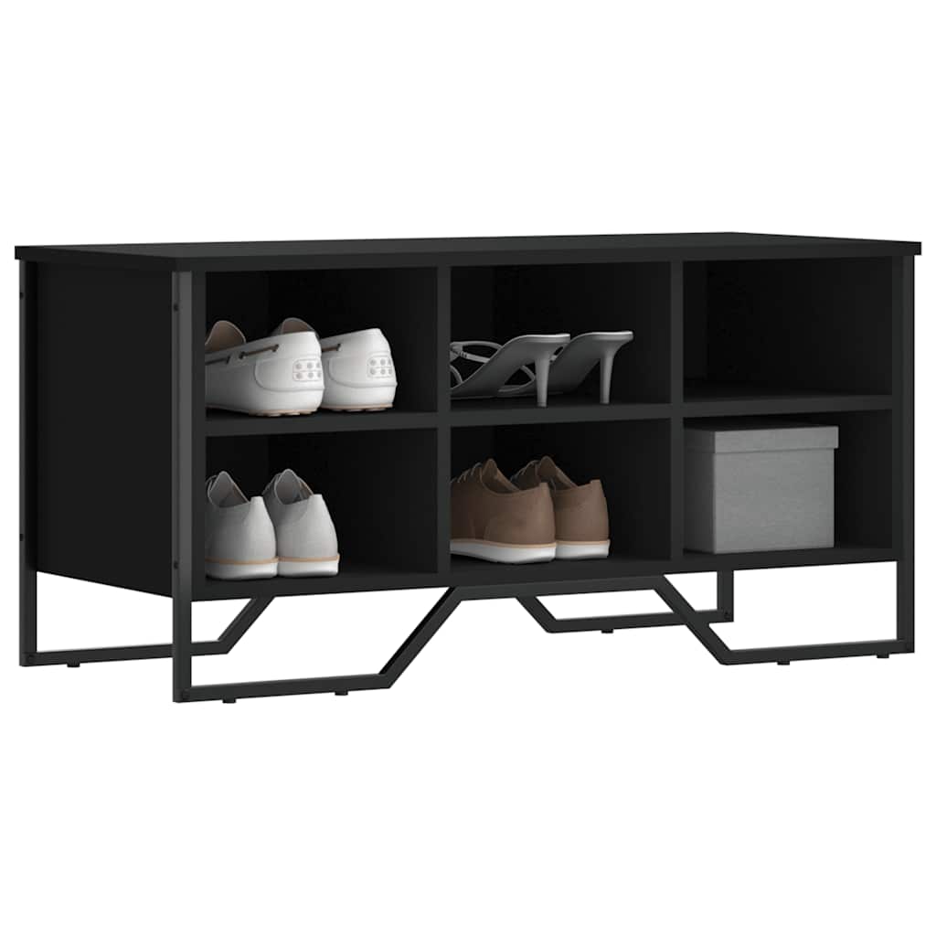 Ormarić za cipele crni 90 x 38 x 45,5 cm od konstruiranog drva