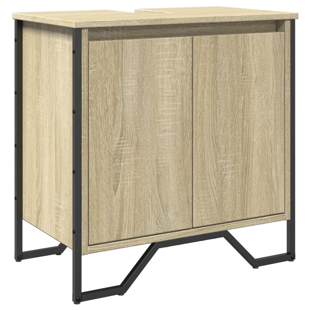Ormarić za umivaonik boja hrasta 60x35x60 cm konstruirano drvo