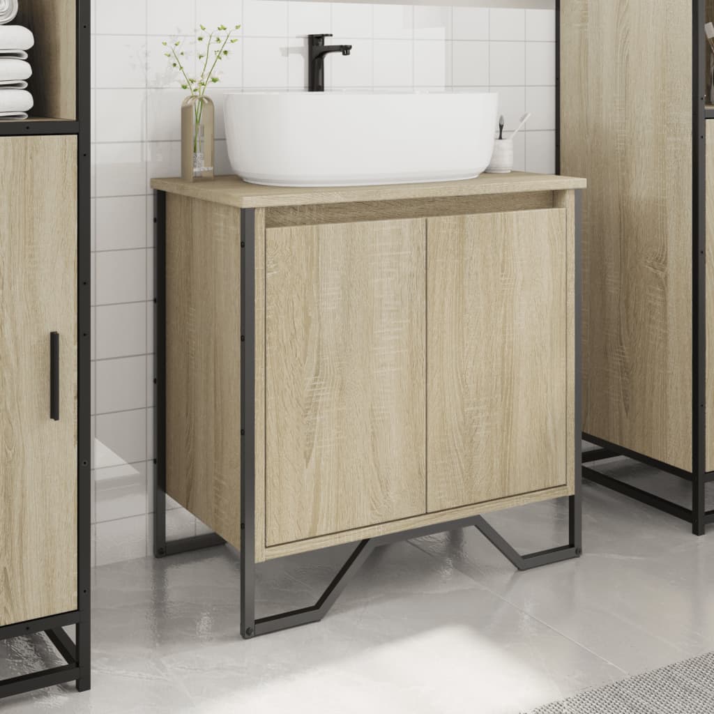 Ormarić za umivaonik boja hrasta 60x35x60 cm konstruirano drvo