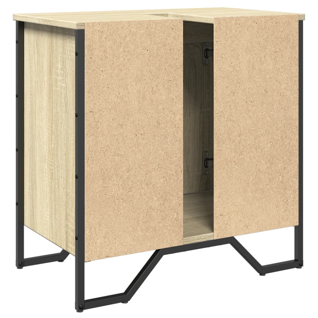 Ormarić za umivaonik boja hrasta 60x35x60 cm konstruirano drvo