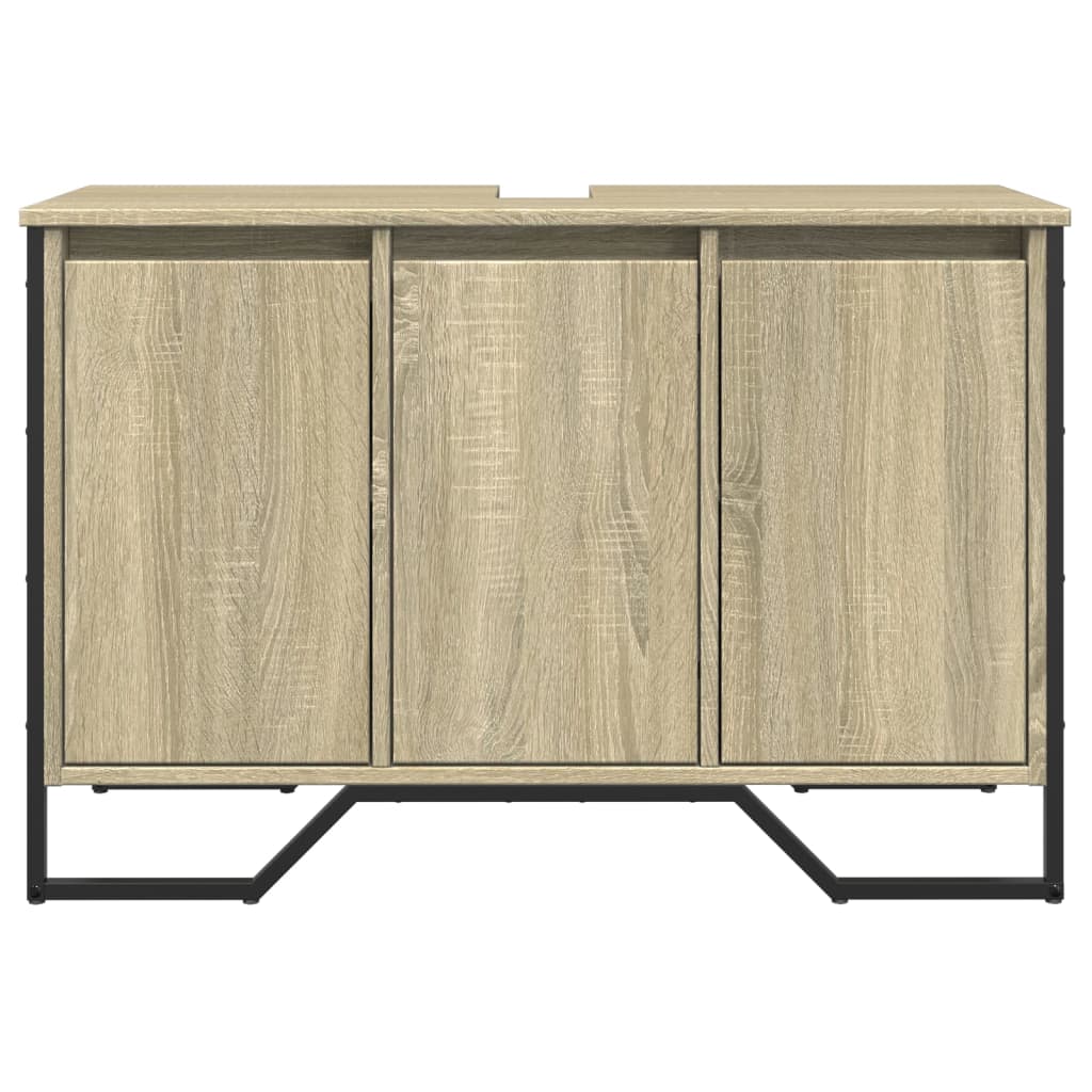 Ormarić za umivaonik boja hrasta sonome 91 x 35 x 60 cm drveni