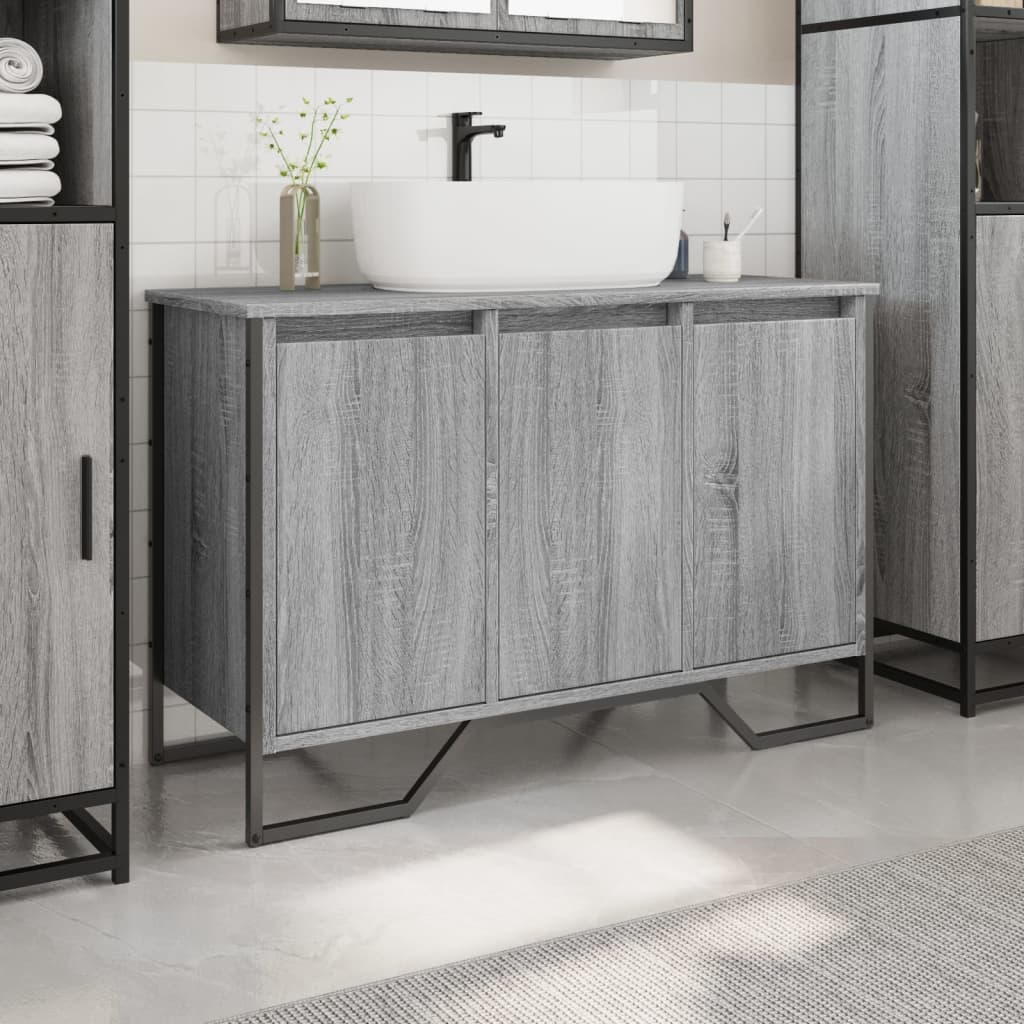 Ormarić za umivaonik boja hrasta 91x35x60 cm konstruirano drvo