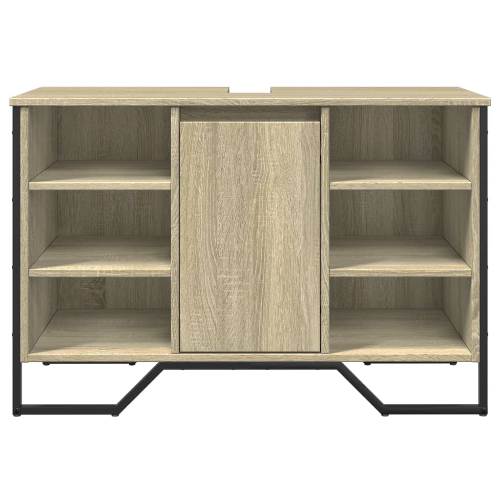 Ormarić za umivaonik boja hrasta sonome 91 x 35 x 60 cm drveni