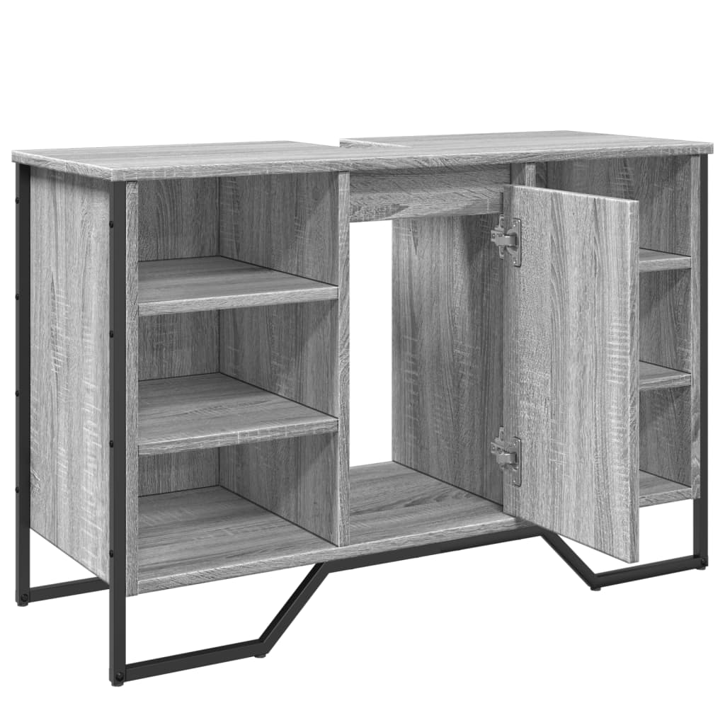 Ormarić za umivaonik boja hrasta 91x35x60 cm konstruirano drvo