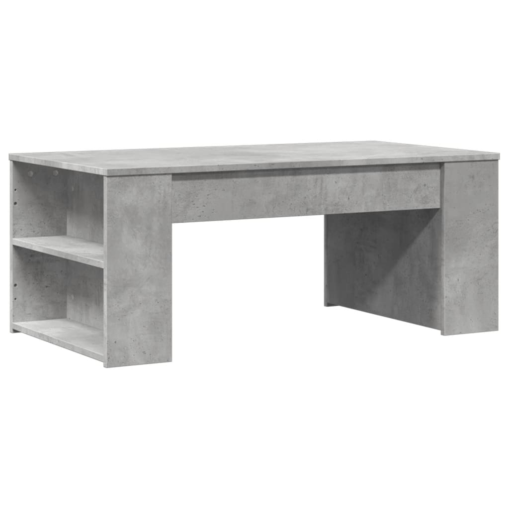Stolić za kavu boja betona 102x55x42 cm konstruirano drvo