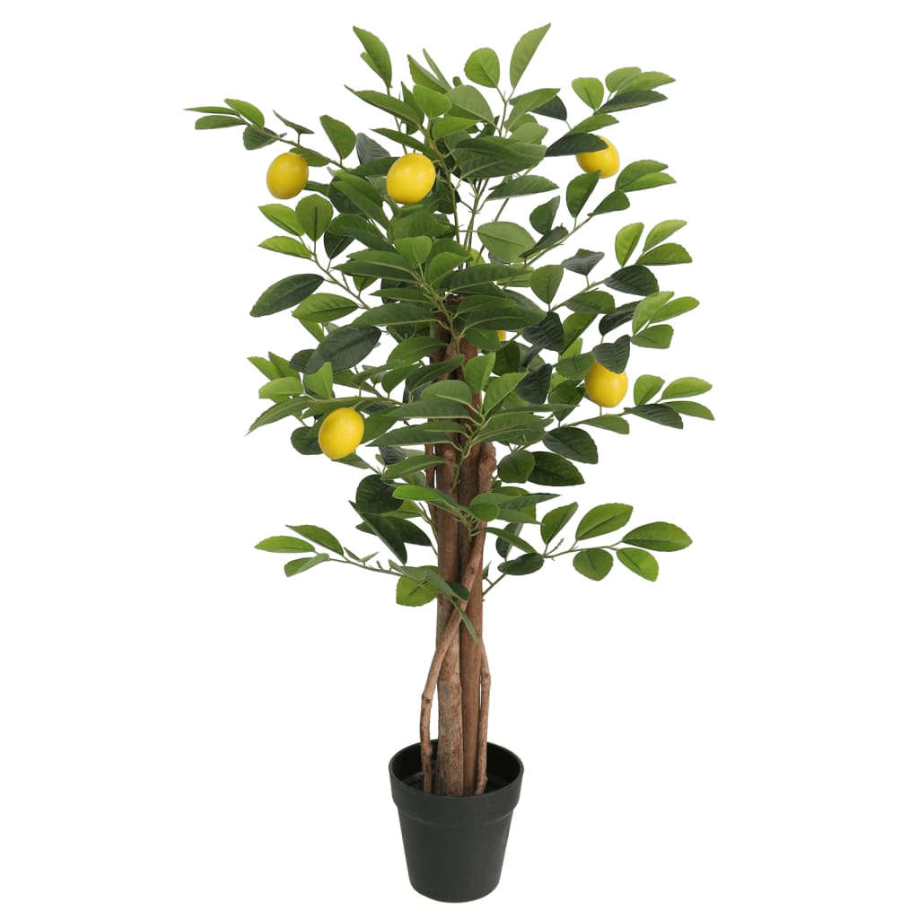 Umjetno stablo limuna s 3 debla zeleno 85 cm PP