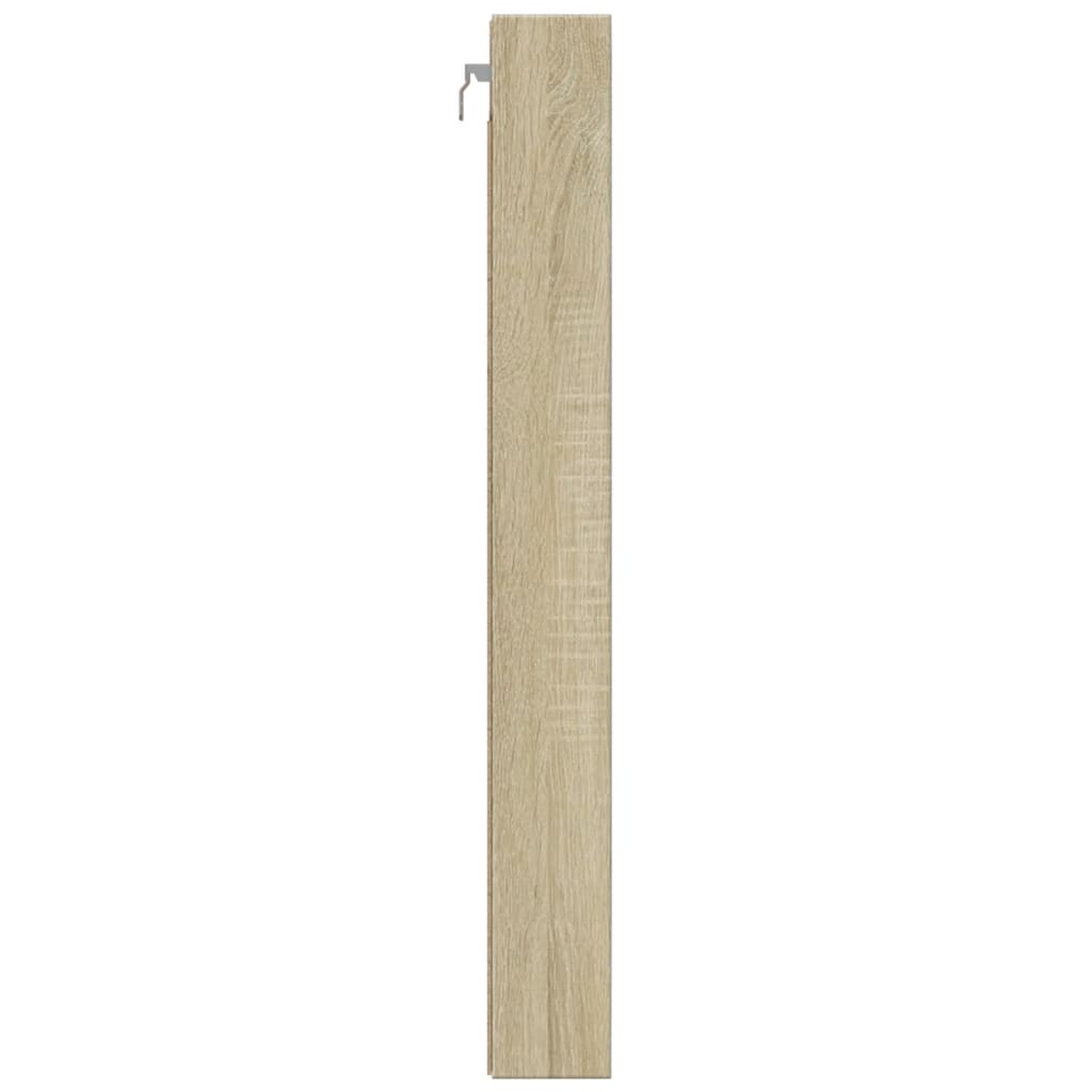 Vitrina boja hrasta sonome 100x8,5x75 cm konstruirano drvo
