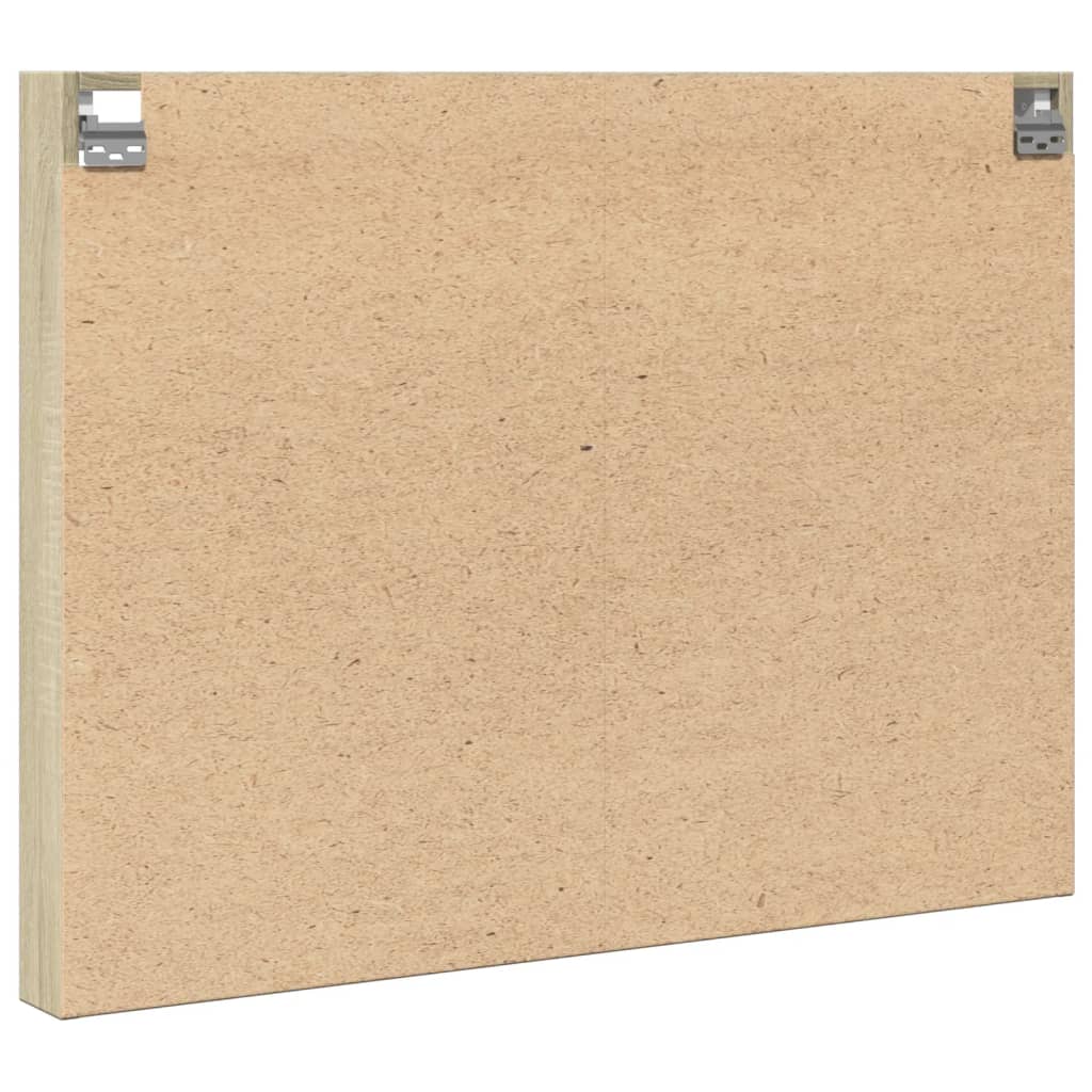 Vitrina boja hrasta sonome 100x8,5x75 cm konstruirano drvo