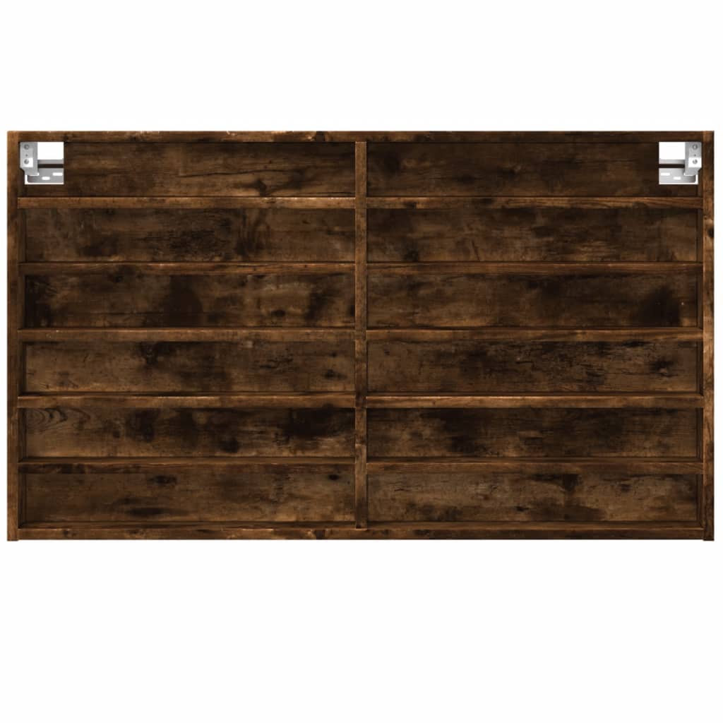 Vitrina boja dimljenog hrasta 100x8,5x58 cm drvena