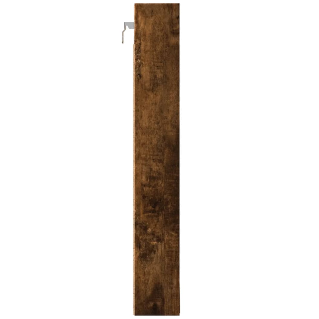 Vitrina boja dimljenog hrasta 100x8,5x58 cm drvena