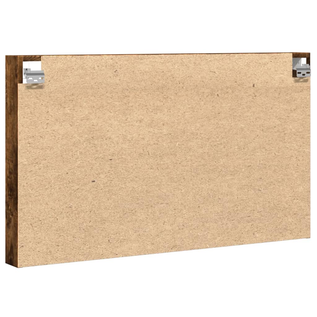 Vitrina boja dimljenog hrasta 100x8,5x58 cm drvena