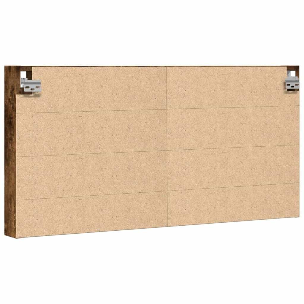 Vitrina boja dimljenog hrasta 100x8,5x50 cm drvena