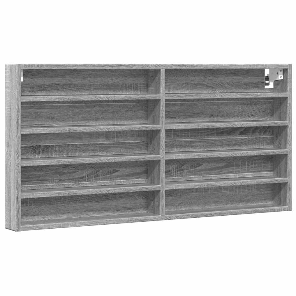 Vitrina boja sivog hrasta sonome 100x8,5x50 cm drvena