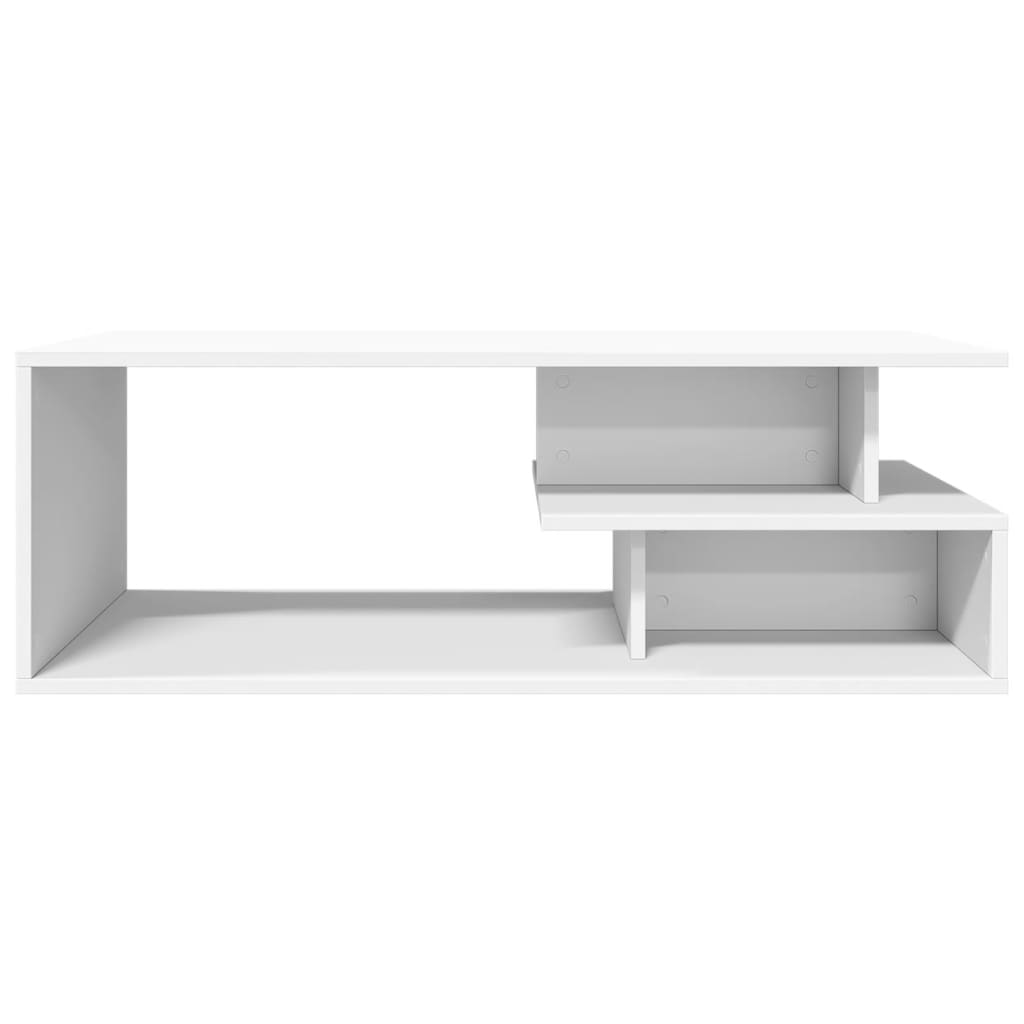Stolić za kavu bijeli 102 x 55 x 35 cm od konstruiranog drva