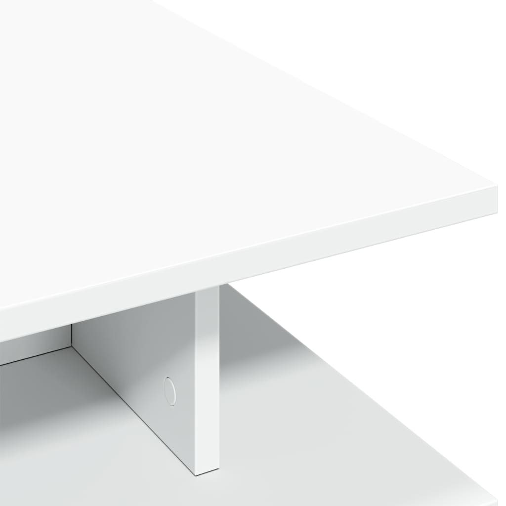 Stolić za kavu bijeli 102 x 55 x 35 cm od konstruiranog drva