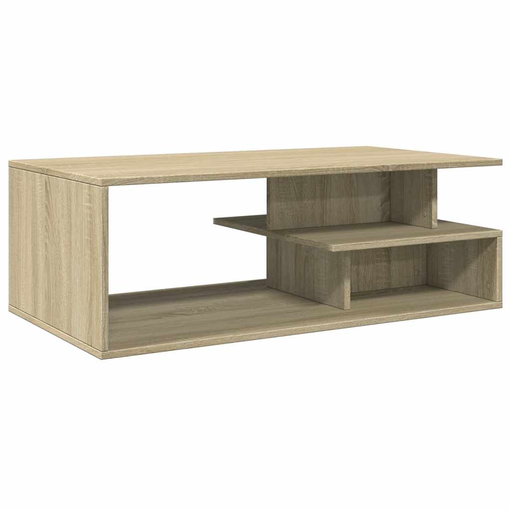 Stolić za kavu boja hrasta 102 x 55 x 35 cm konstruirano drvo