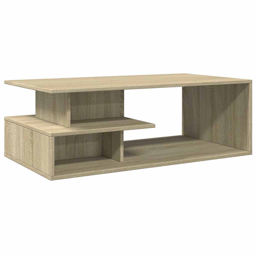 Stolić za kavu boja hrasta 102 x 55 x 35 cm konstruirano drvo
