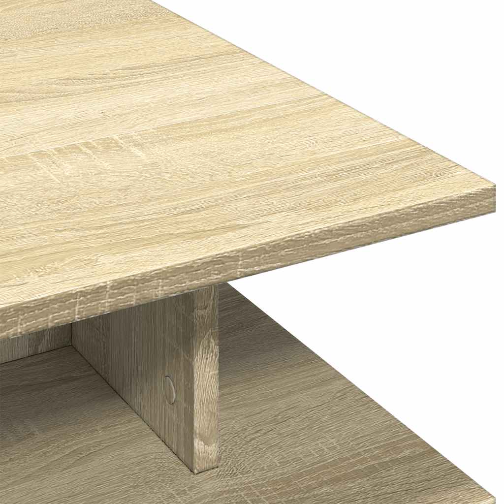 Stolić za kavu boja hrasta 102 x 55 x 35 cm konstruirano drvo