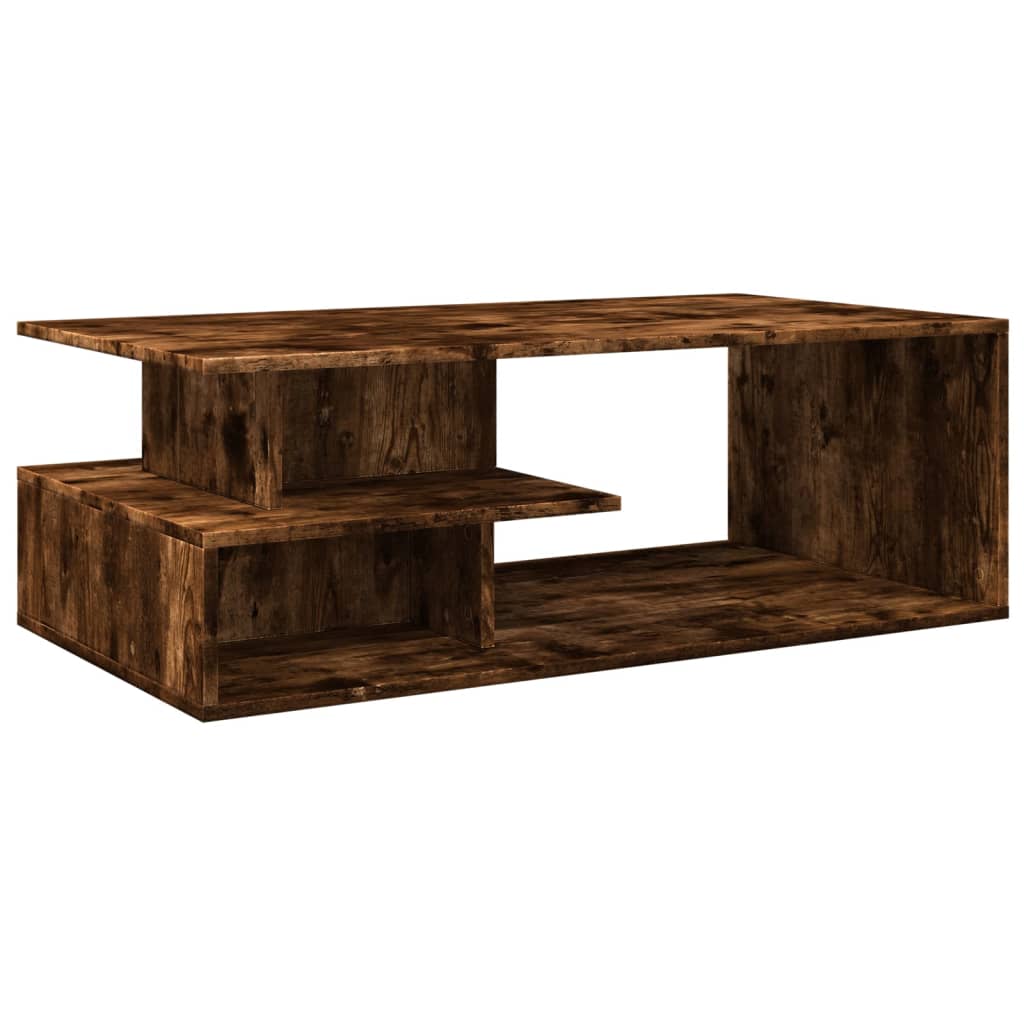 Stolić za kavu boja hrasta 102 x 55 x 35 cm konstruirano drvo