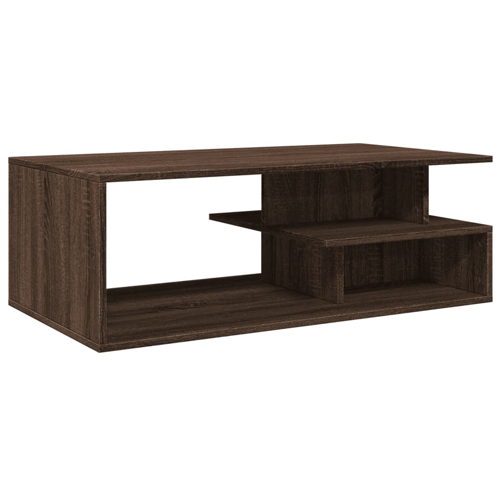 Stolić za kavu smeđa boja hrasta 102x55x35 cm konstruirano drvo