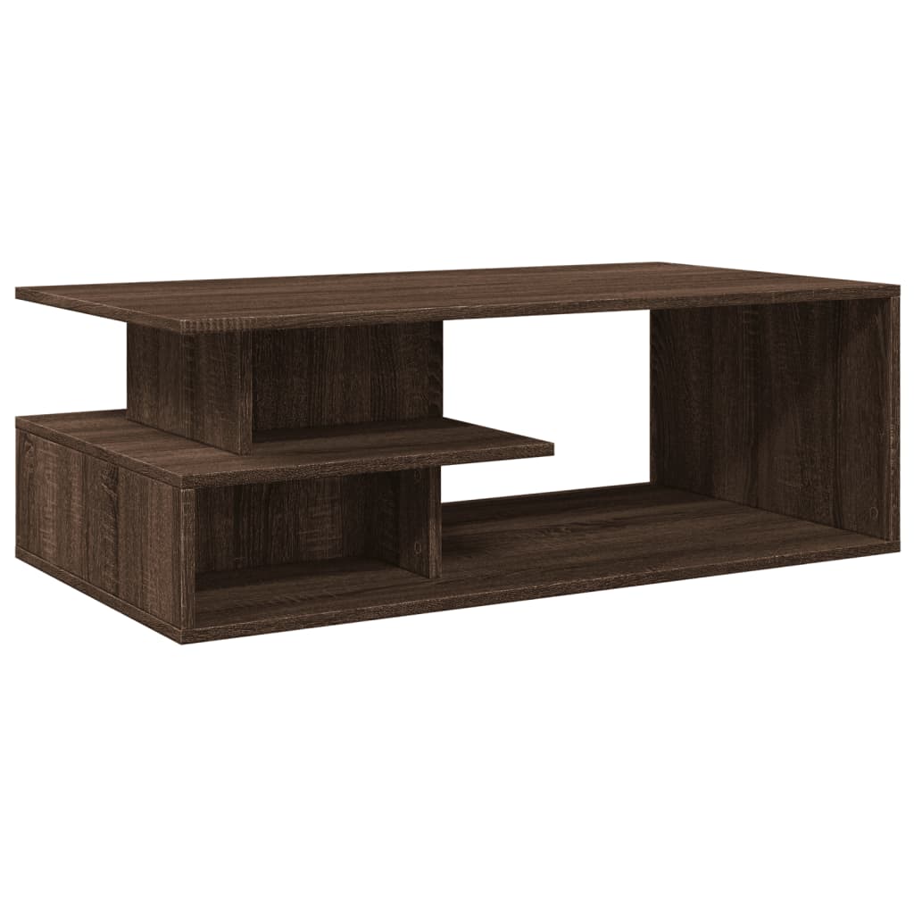 Stolić za kavu smeđa boja hrasta 102x55x35 cm konstruirano drvo