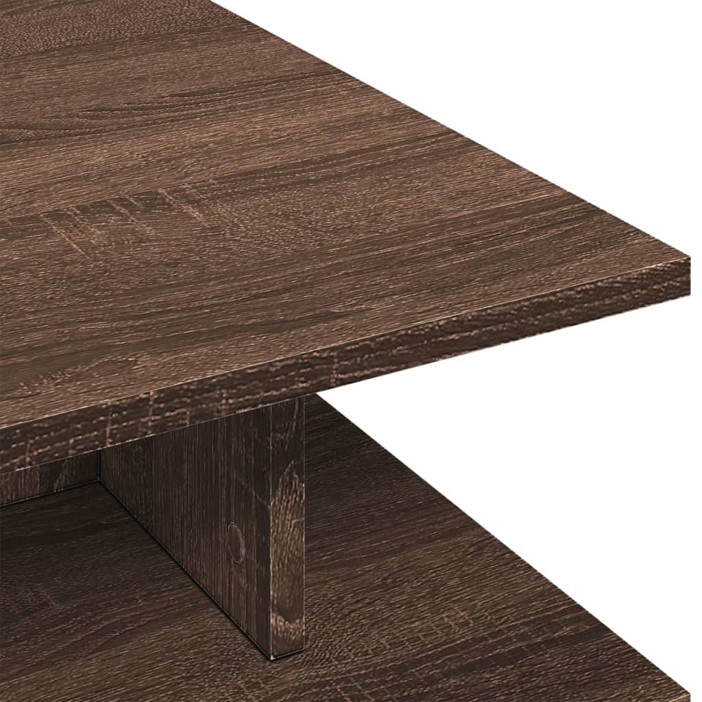 Stolić za kavu smeđa boja hrasta 102x55x35 cm konstruirano drvo