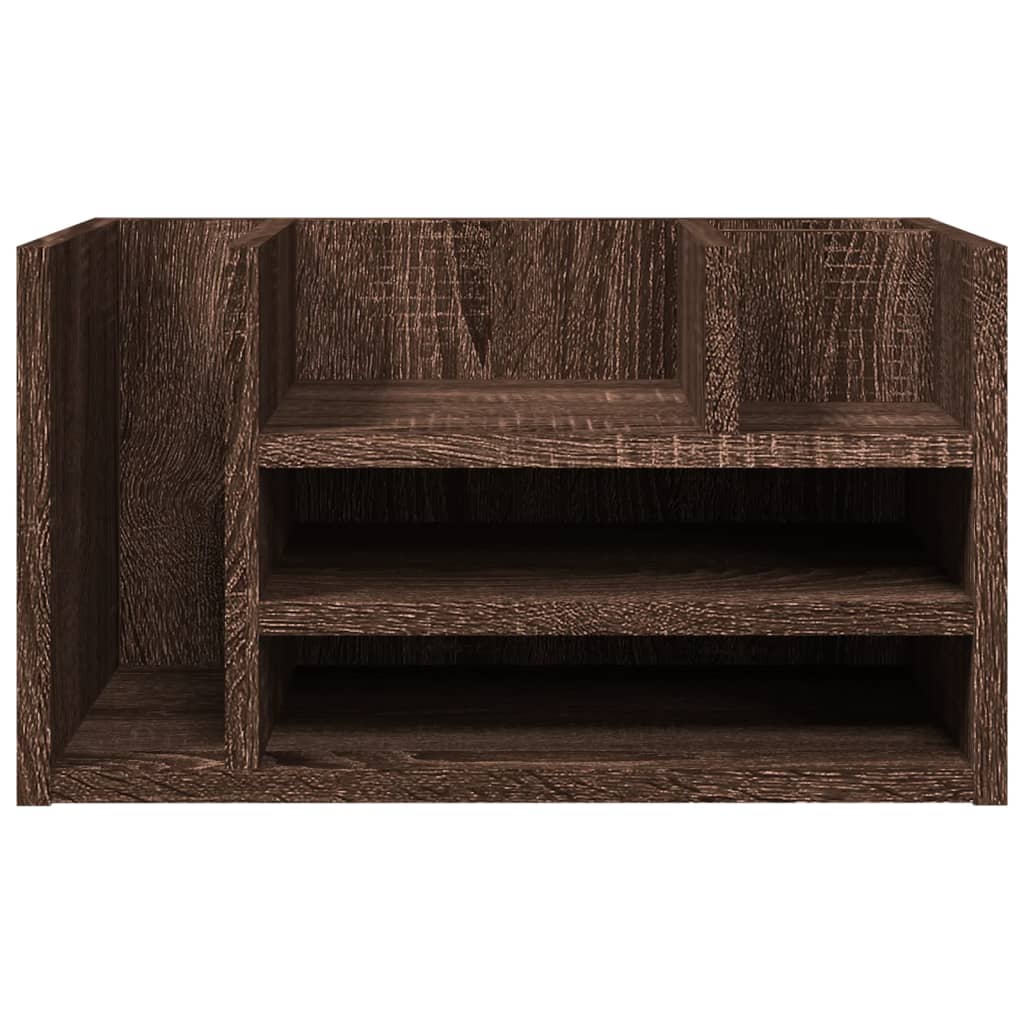 Organizator za stol boja hrasta 44,5x24x25 cm konstruirano drvo