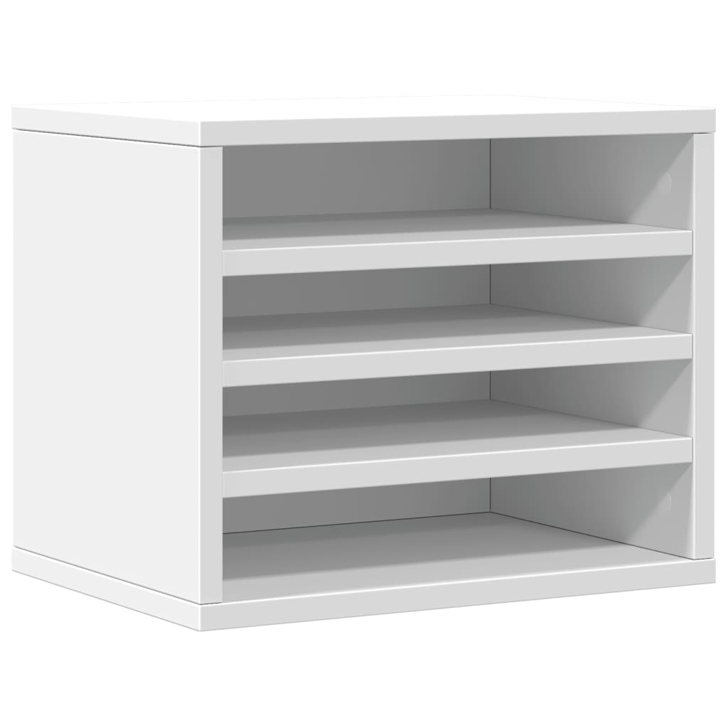 Organizator za stol bijeli 36 x 26 x 29,5 cm konstruirano drvo