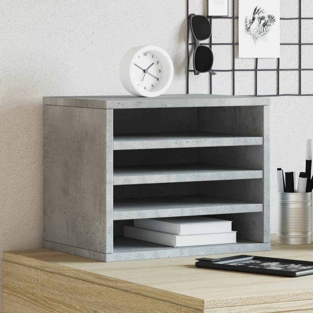 Organizator za stol boja hrasta 36x26x29,5 cm konstruirano drvo