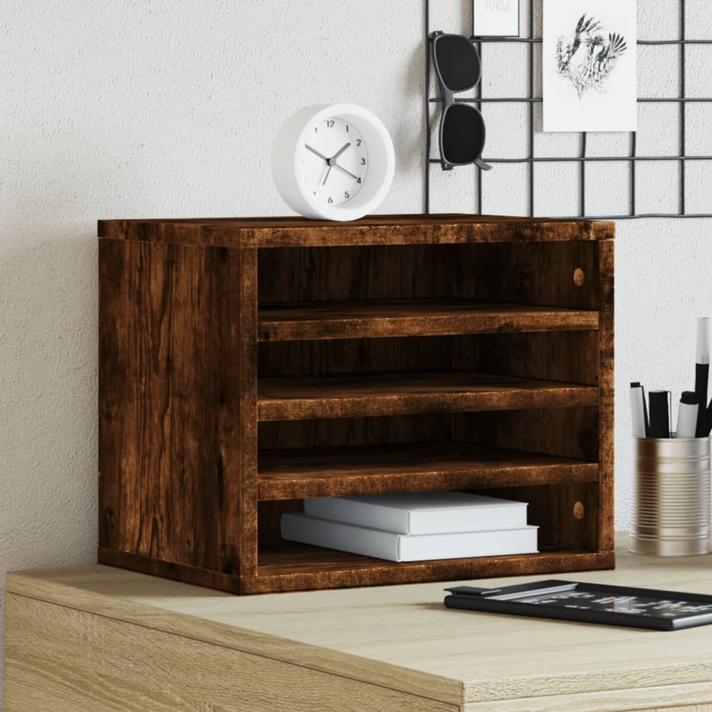 Organizator za stol boja hrasta 36x26x29,5 cm konstruirano drvo