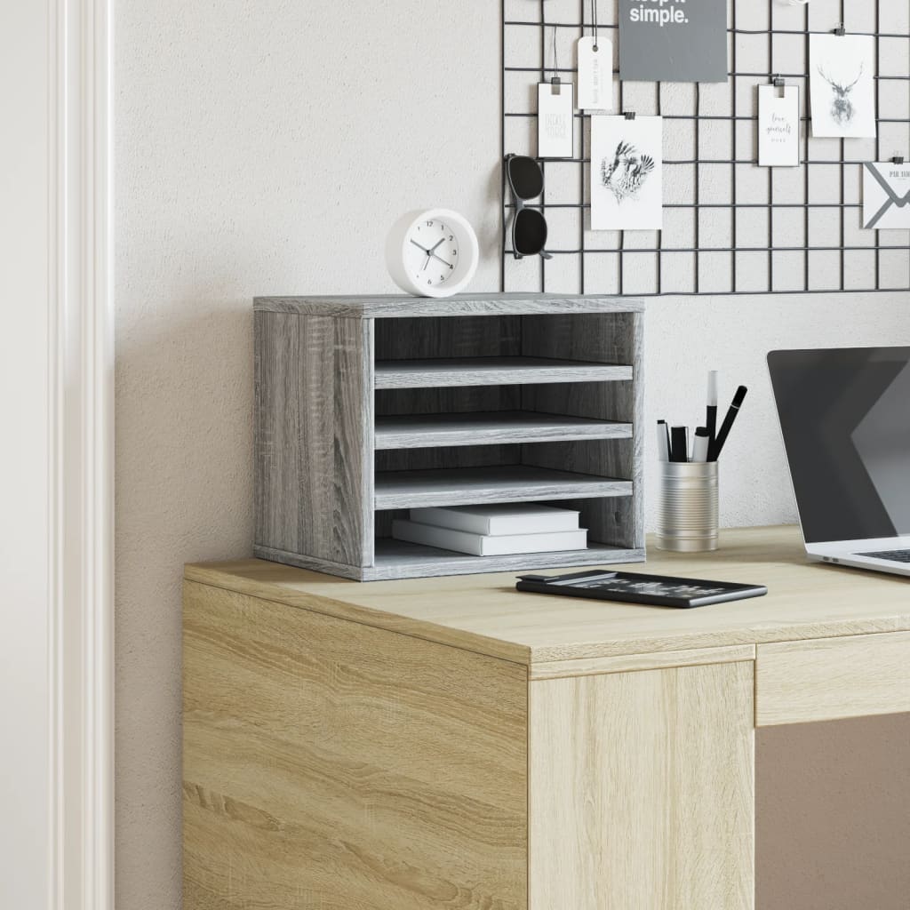 Organizator za stol boja hrasta 36x26x29,5 cm konstruirano drvo
