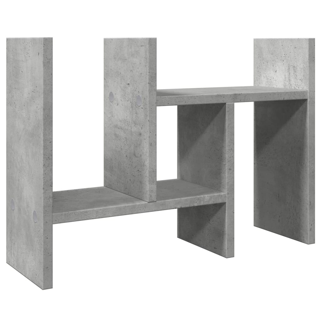 Organizator za stol boje betona 34,5 x 15,5 x 35,5 cm drveni