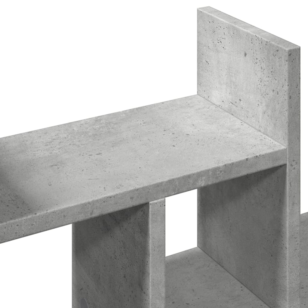Organizator za stol boje betona 34,5 x 15,5 x 35,5 cm drveni