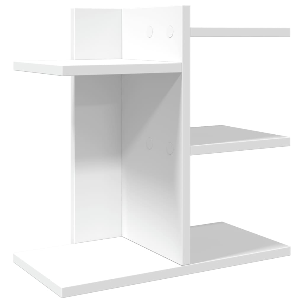Organizator za stol bijeli 42 x 21,5 x 42 cm konstruirano drvo