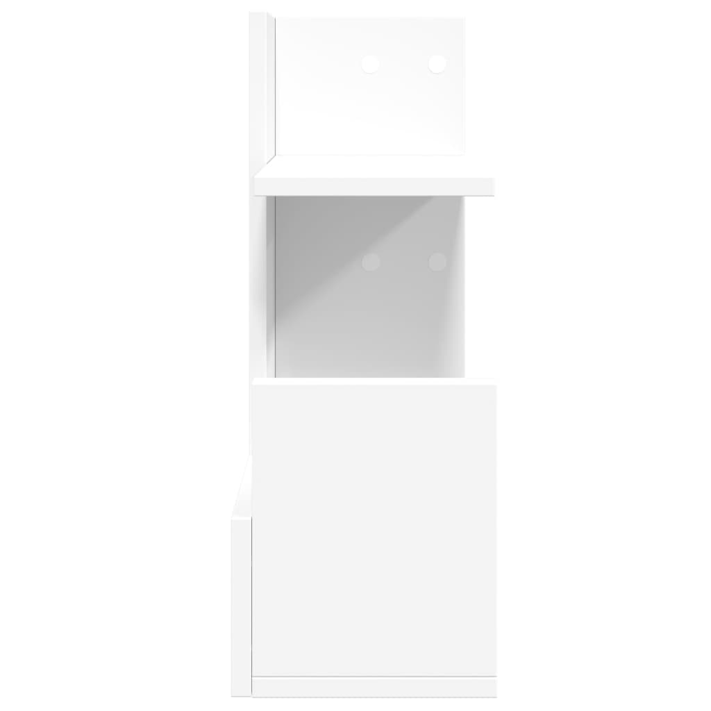 Organizator za stol bijeli 49 x 20 x 52,5 cm konstruirano drvo