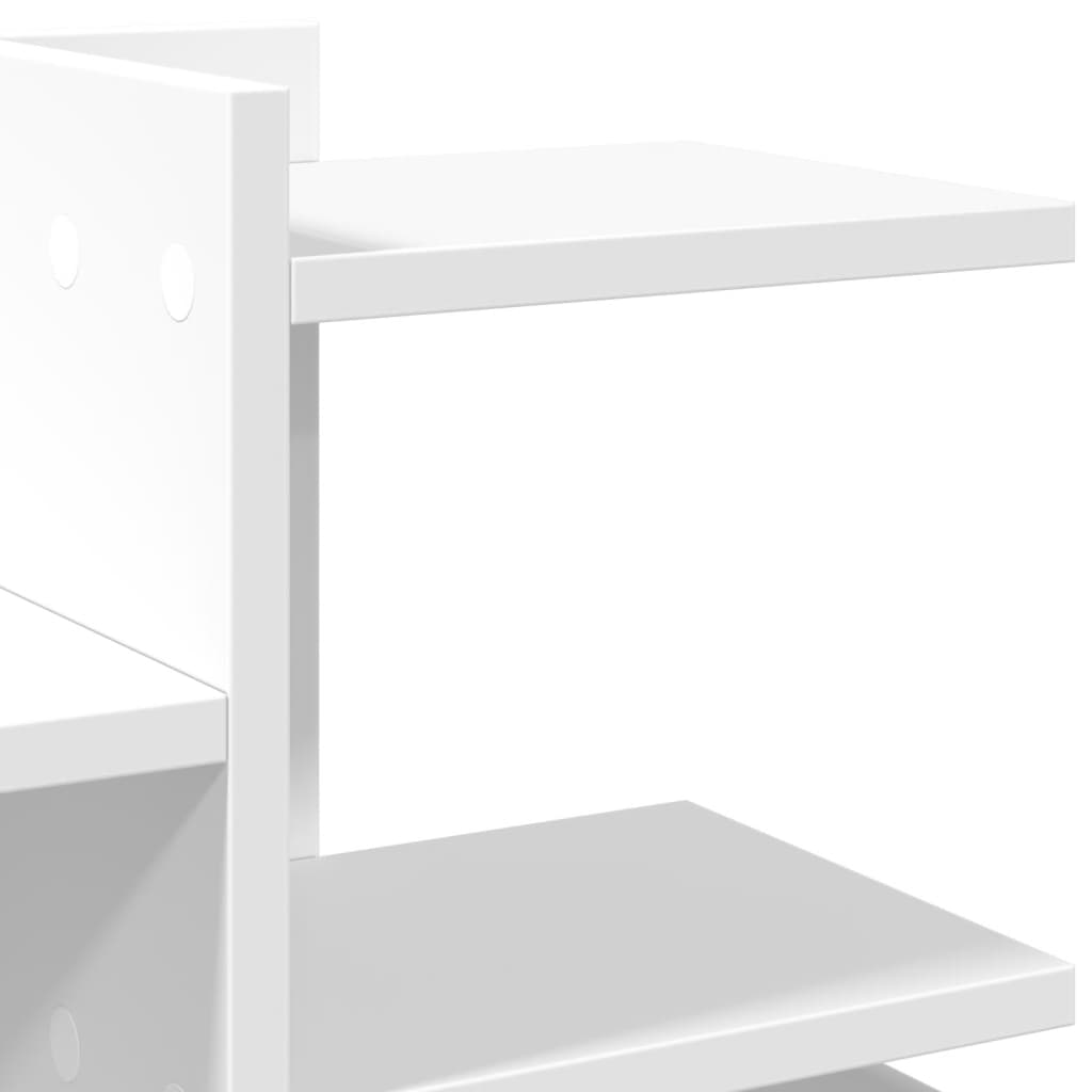 Organizator za stol bijeli 49 x 20 x 52,5 cm konstruirano drvo