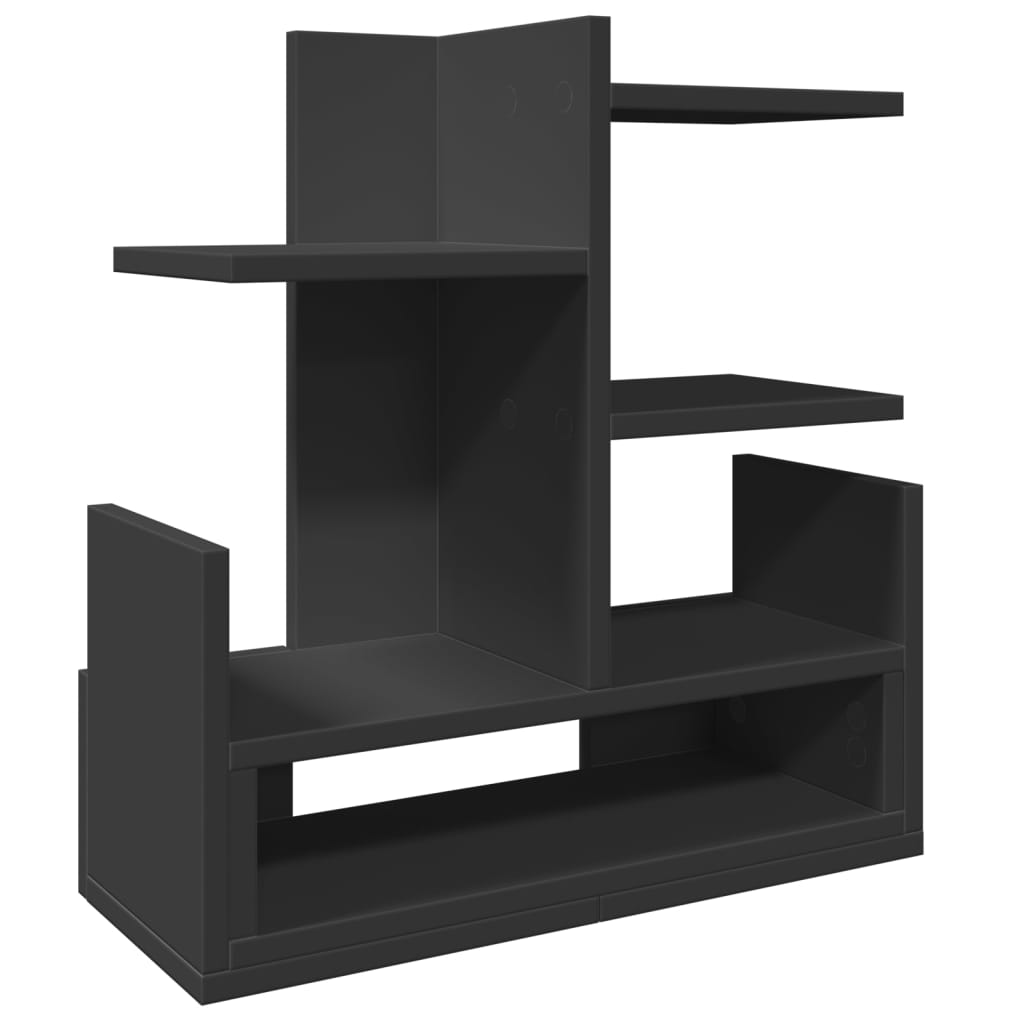 Organizator za stol crni 49 x 20 x 52,5 cm konstruirano drvo