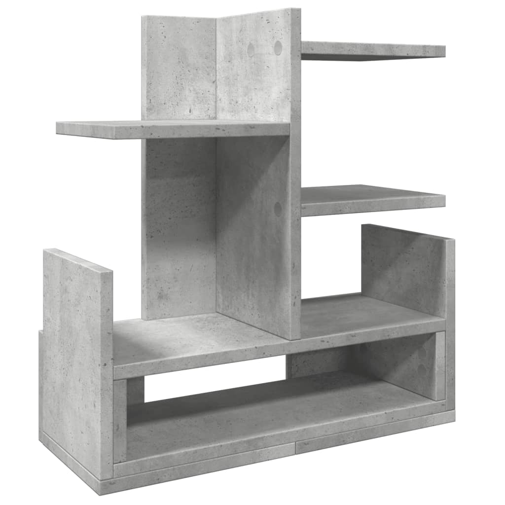 Organizator za stol boja betona 49x20x52,5 cm konstruirano drvo