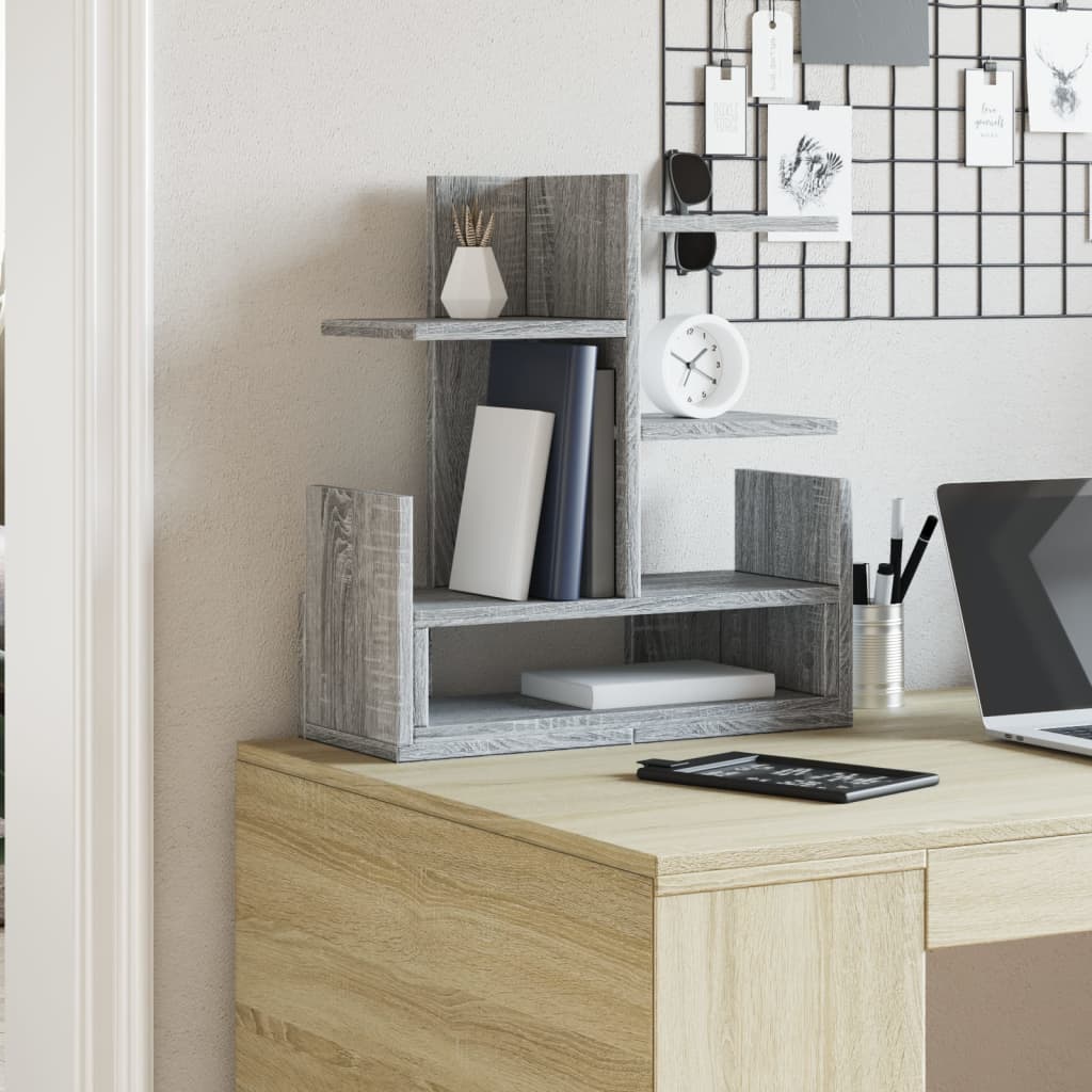 Organizator za stol boja hrasta 49x20x52,5 cm konstruirano drvo